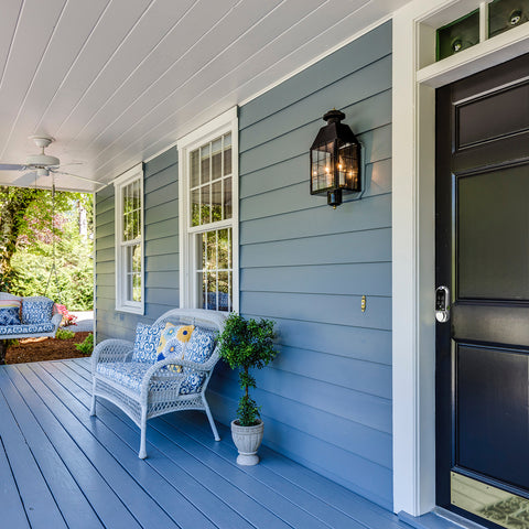 Neat and Sleek Front Porch