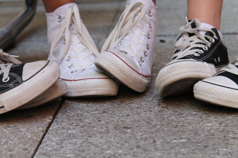 Friends Wearing a Converse Sole Sneaker