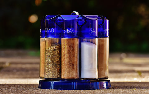 A Rotating Caddy in Cabinets for Spices