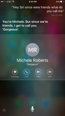 Communicating with Siri