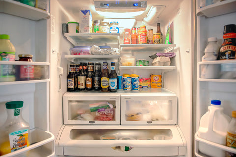 Fridge Full of Foods and Drinks